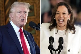 Sự trái ngược trong thông điệp tranh cử của ông Trump và bà Harris